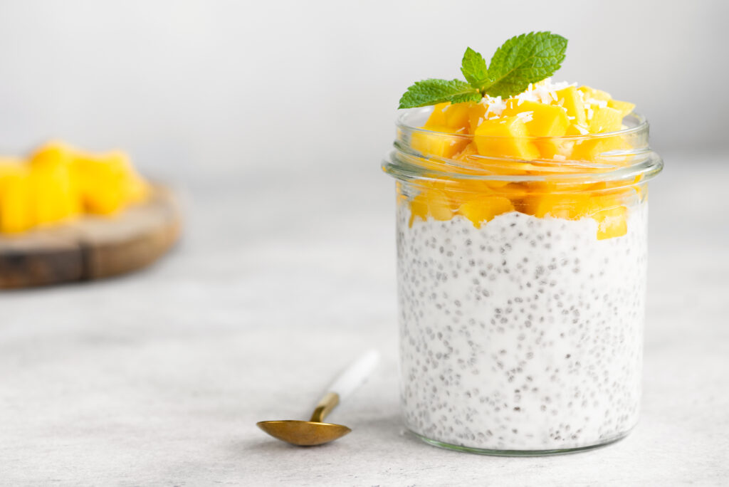 Meal prep chia seed pudding